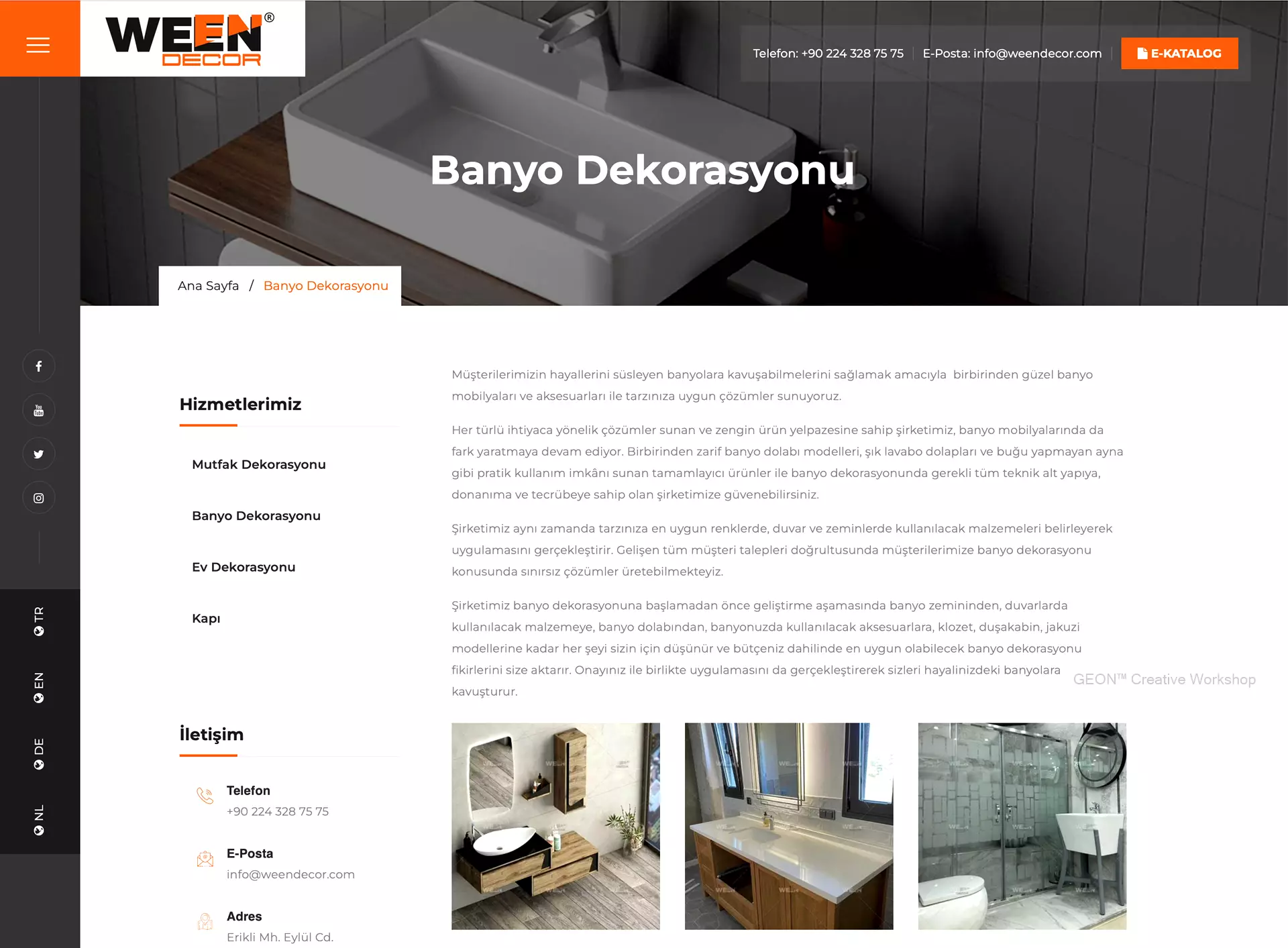 Web Tasarım weendecor dekorasyon site tasarımı